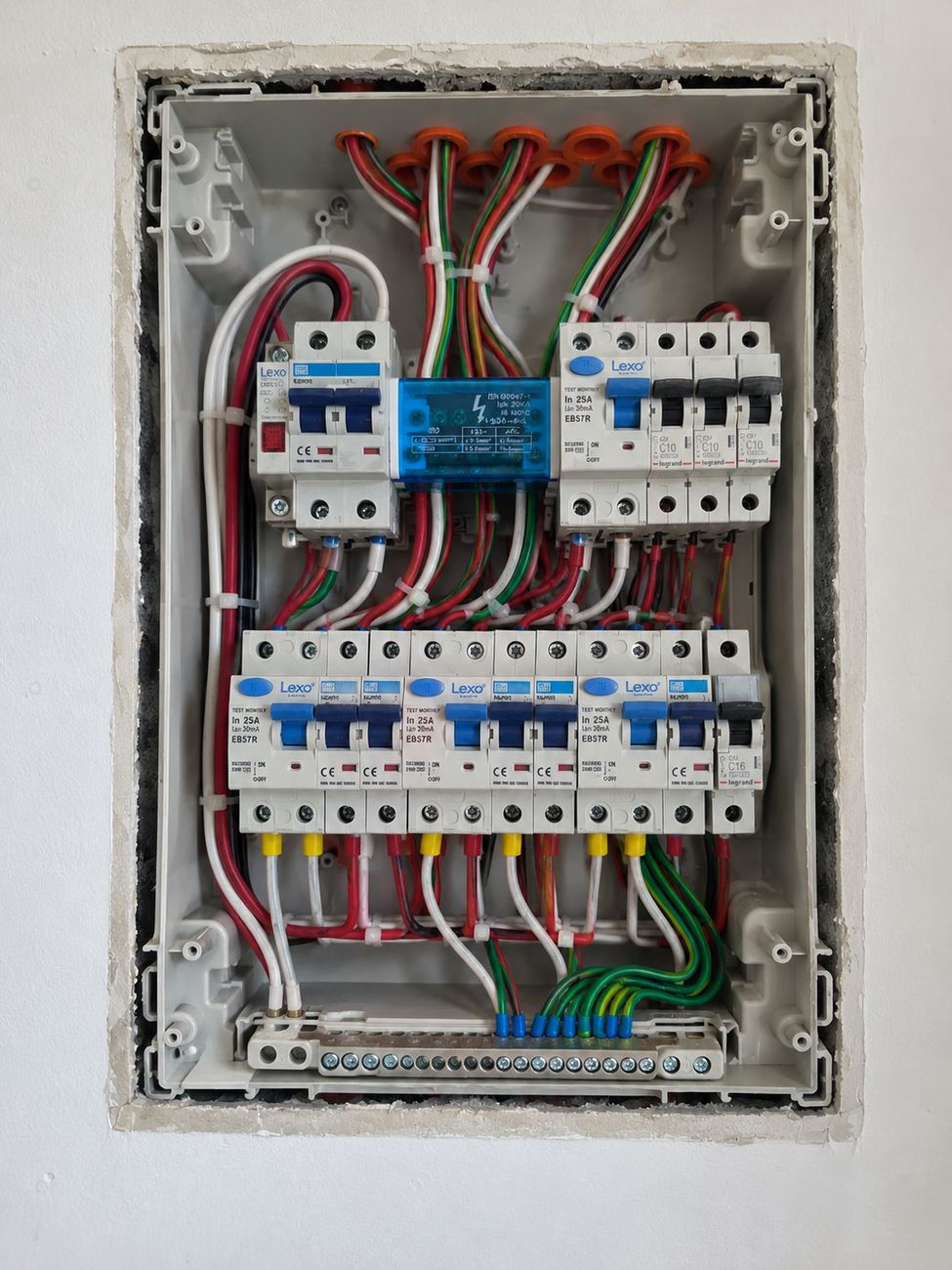 Tablero domiciliario por dentro
